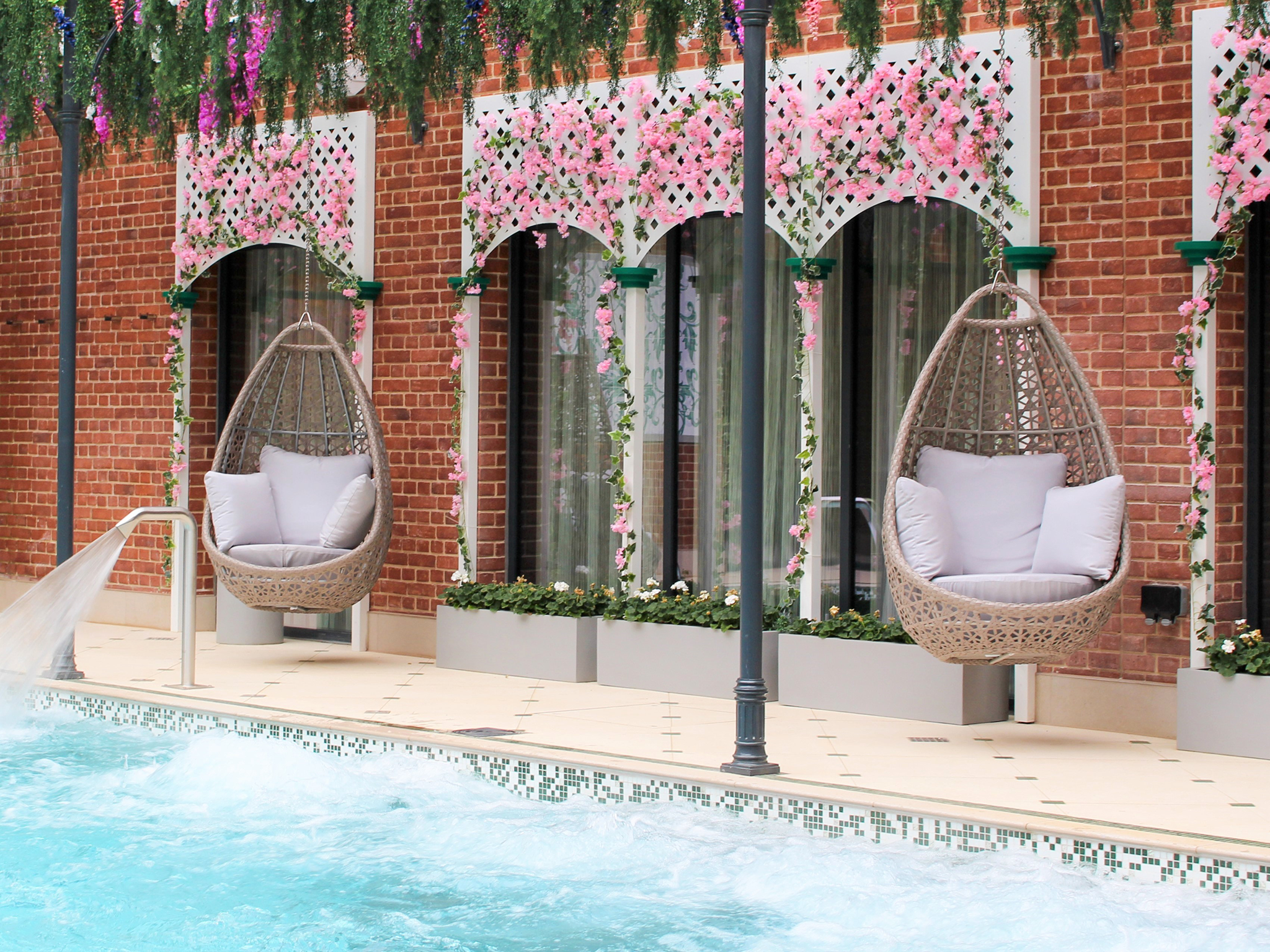 The courtyard hydro vitality pool is lovely during sunnier months