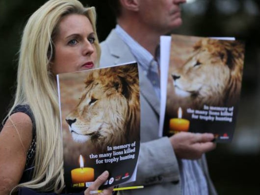 An anti-hunting vigil in London