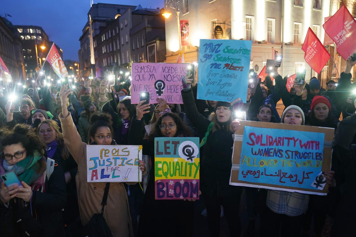 Hundreds march through Dublin calling for an end to gender inequality