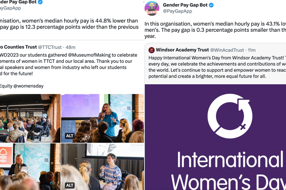 Twitter bot savagely calls out companies’ gender pay gaps in response ...