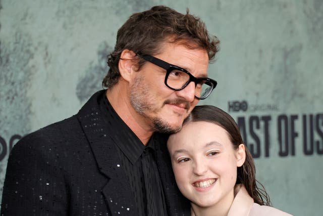 <p>Pedro Pascal and Bella Ramsey attend the Los Angeles Premiere of HBO's "The Last Of Us" at Regency Village Theatre on January 09, 2023 in Los Angeles, California</p>