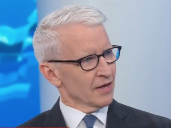 CNN’s Anderson Cooper discussing Fox News host Tucker Carlson’s insistence that Capitol rioters were largely peaceful