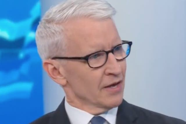 <p>CNN’s Anderson Cooper discussing Fox News host Tucker Carlson’s insistence that Capitol rioters were largely peaceful</p>