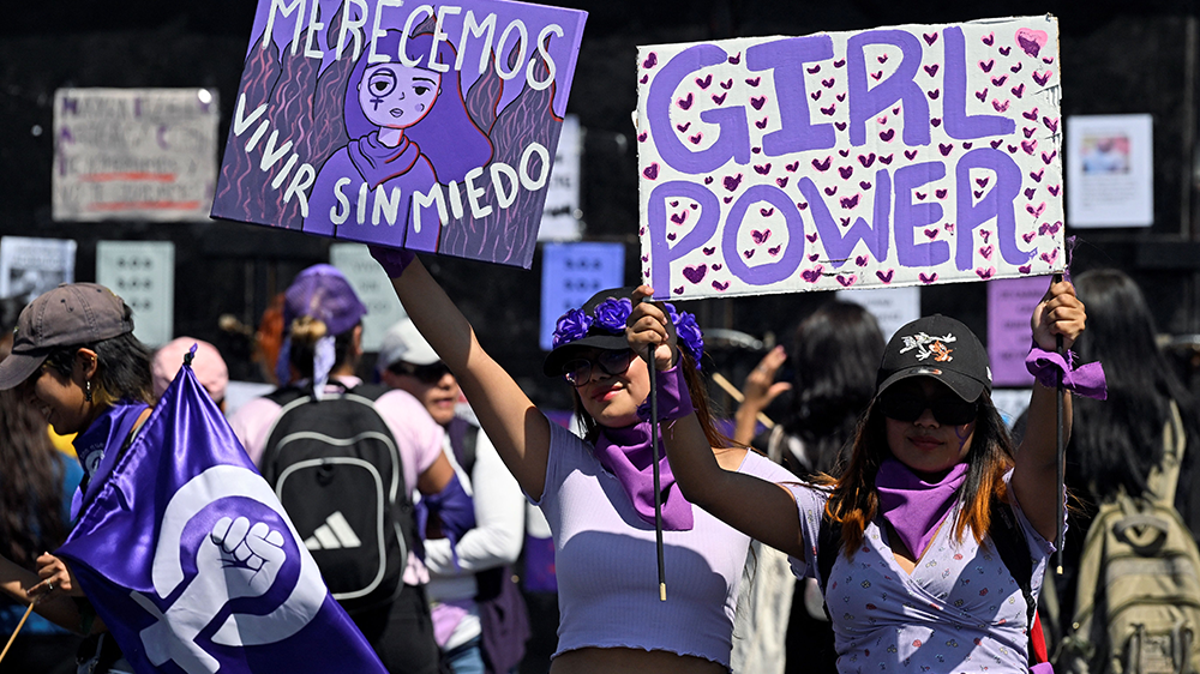 Watch live: Activists march in Mexico City for International Women’s Day
