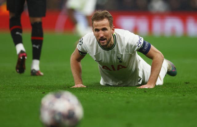 <p>Harry Kane captained a Spurs side that failed to land a punch in their last-16 second leg </p>