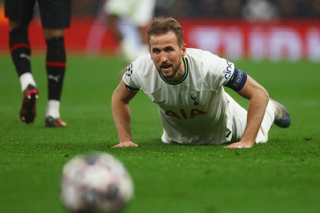 <p>Harry Kane captained a Spurs side that failed to land a punch in their last-16 second leg </p>
