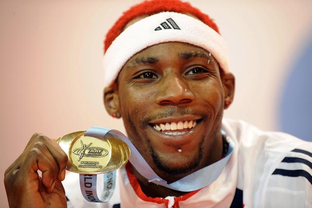 Phillips Idowu won gold in the triple jump at the 2008 World Indoor Championships in Valencia (John Giles/PA)