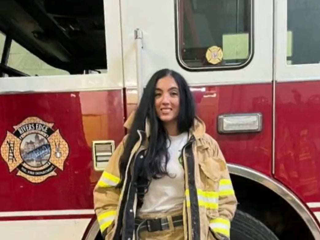 Gisele Fetterman joined the volunteer Rivers Edge 113 firefighting crew in December