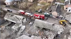 Aerial view of Lviv Oblast as Russian missiles strike Ukraine