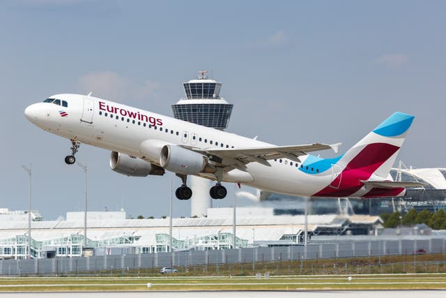 <p>Eurowings said the delay was caused by ‘forces beyond its control’ </p>