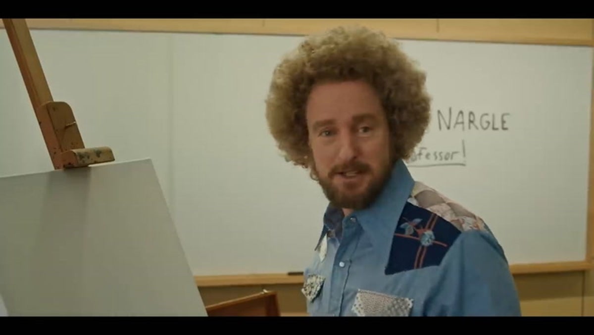 Paint trailer teases Owen Wilson as Bob Ross-style painter