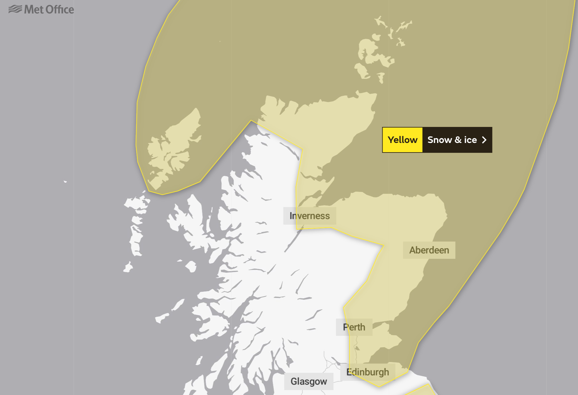 Yellow and amber warnings issued across Scotland for Friday 10th March