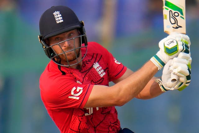 Jos Buttler lamented England’s lack of runs in the first T20 against Bangladesh (Aijaz Rahi/AP)