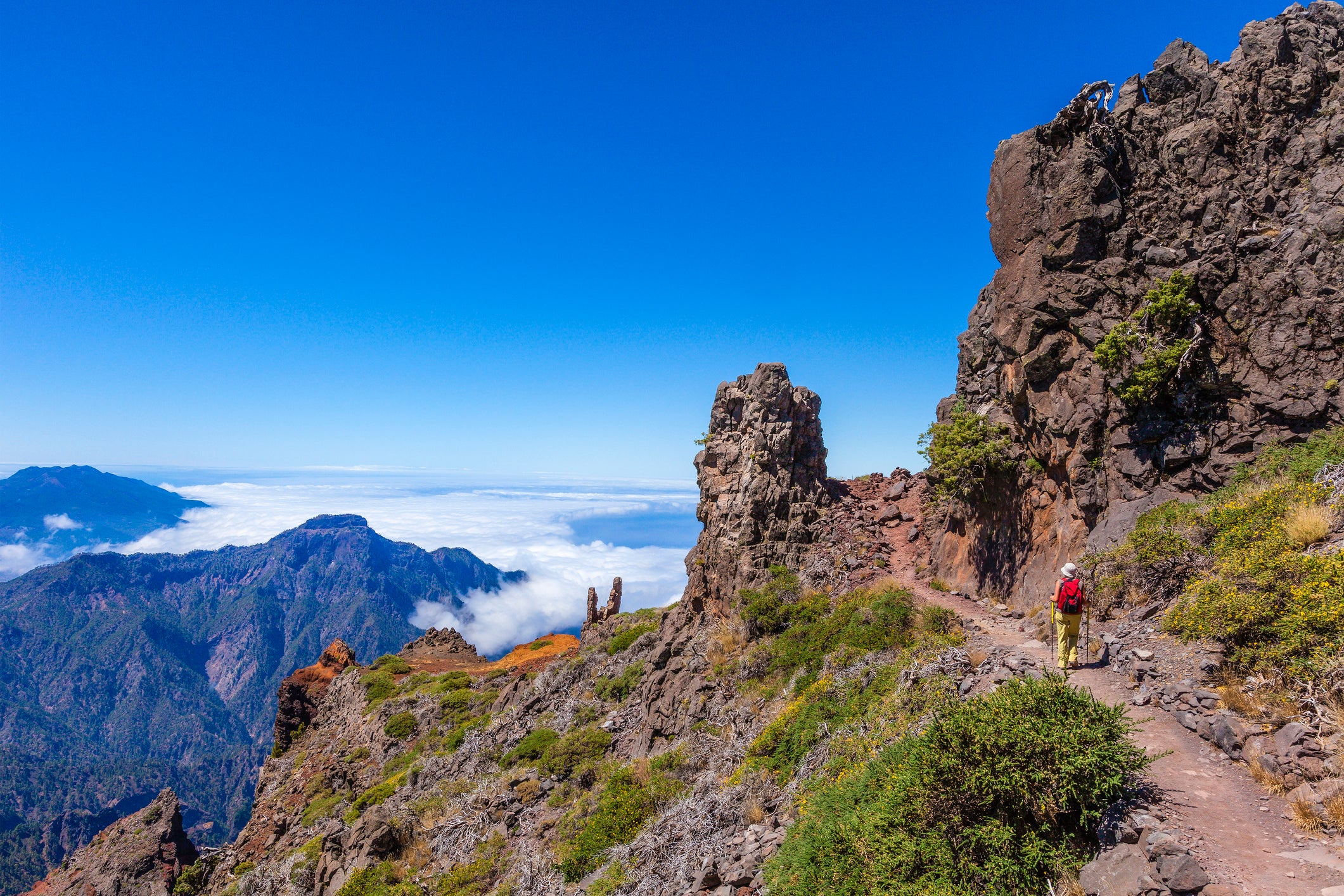 La Palma is popular destination for hiking