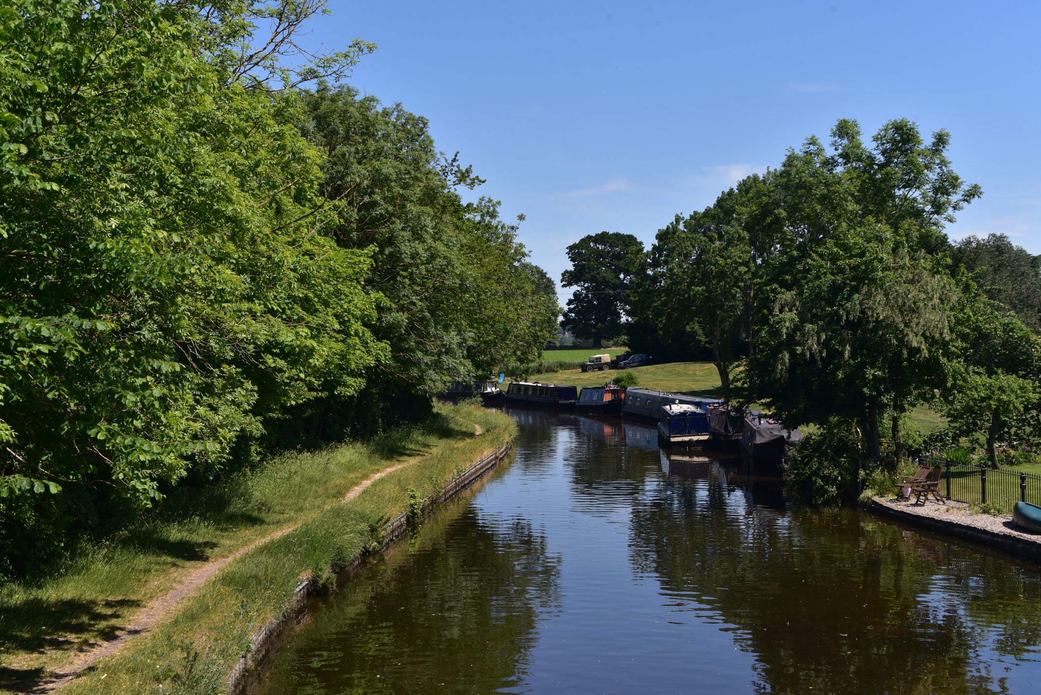 The Llangollen Canal near Shropshire