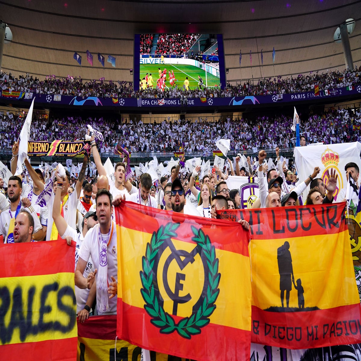 Real Madrid Spanish Flag