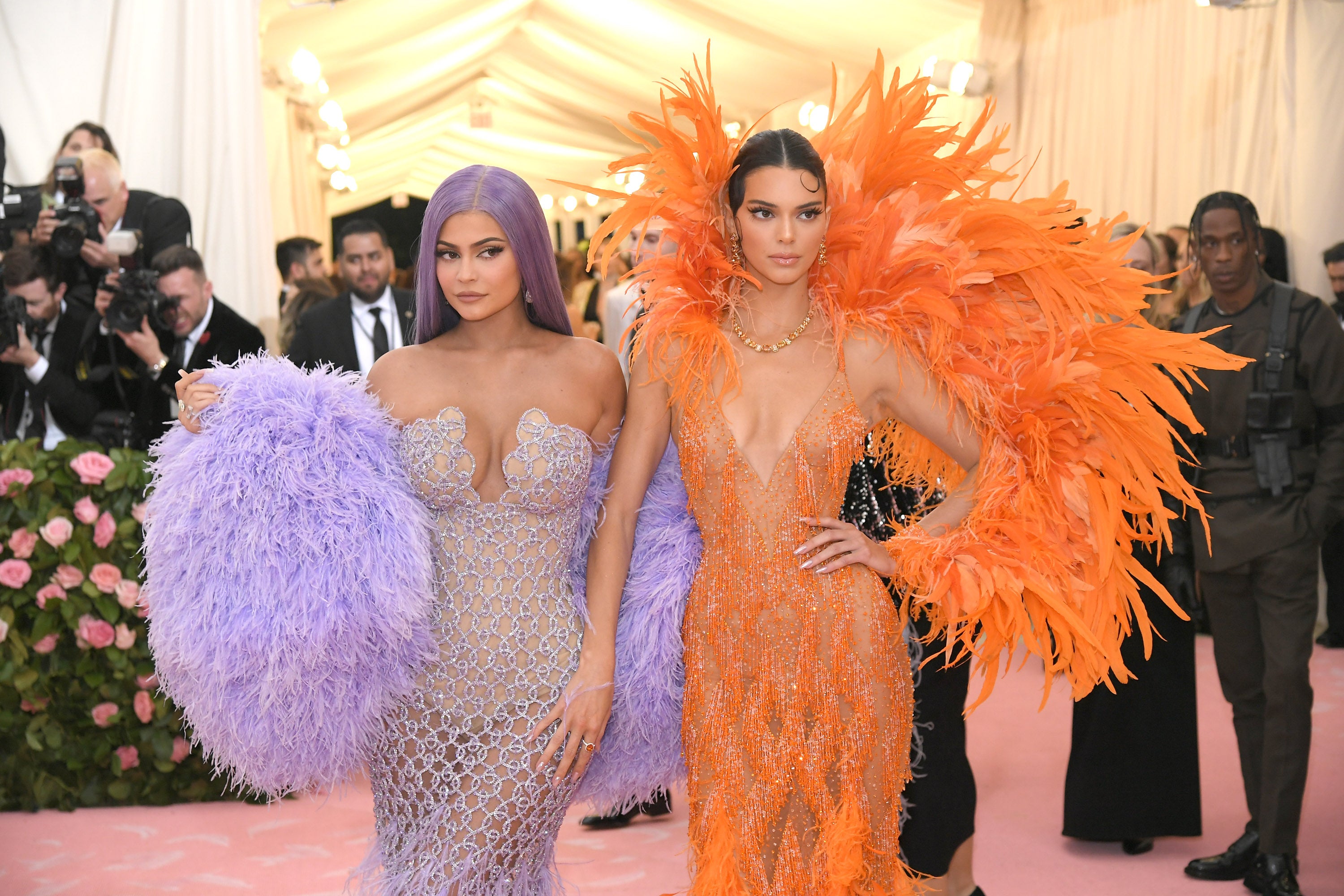 Kylie Jenner and Kendall Jenner attend the 2019 Met Gala