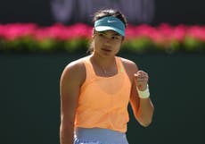 Emma Raducanu overcomes injury concerns to win Indian Wells opener