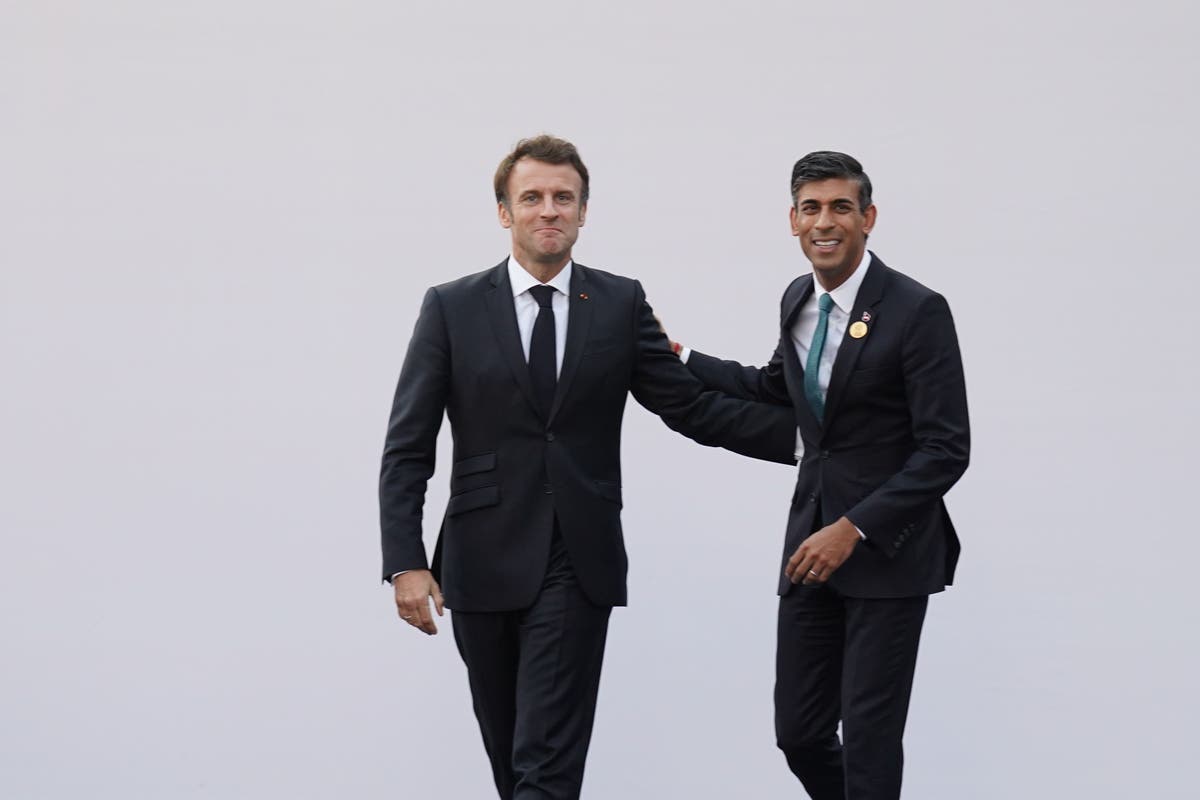 Watch live as Rishi Sunak arrives in Paris to meet Emmanuel Macron