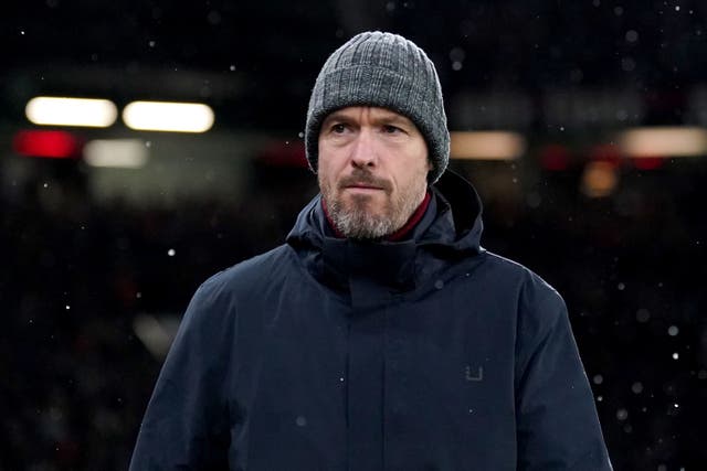 Erik ten Hag was impressed by Manchester United’s character (Tim Goode/PA)