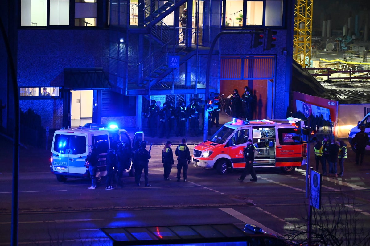 Hamburg shooting – live: Hunt for gunman as six killed at Jehovah’s Witness church centre in Germany