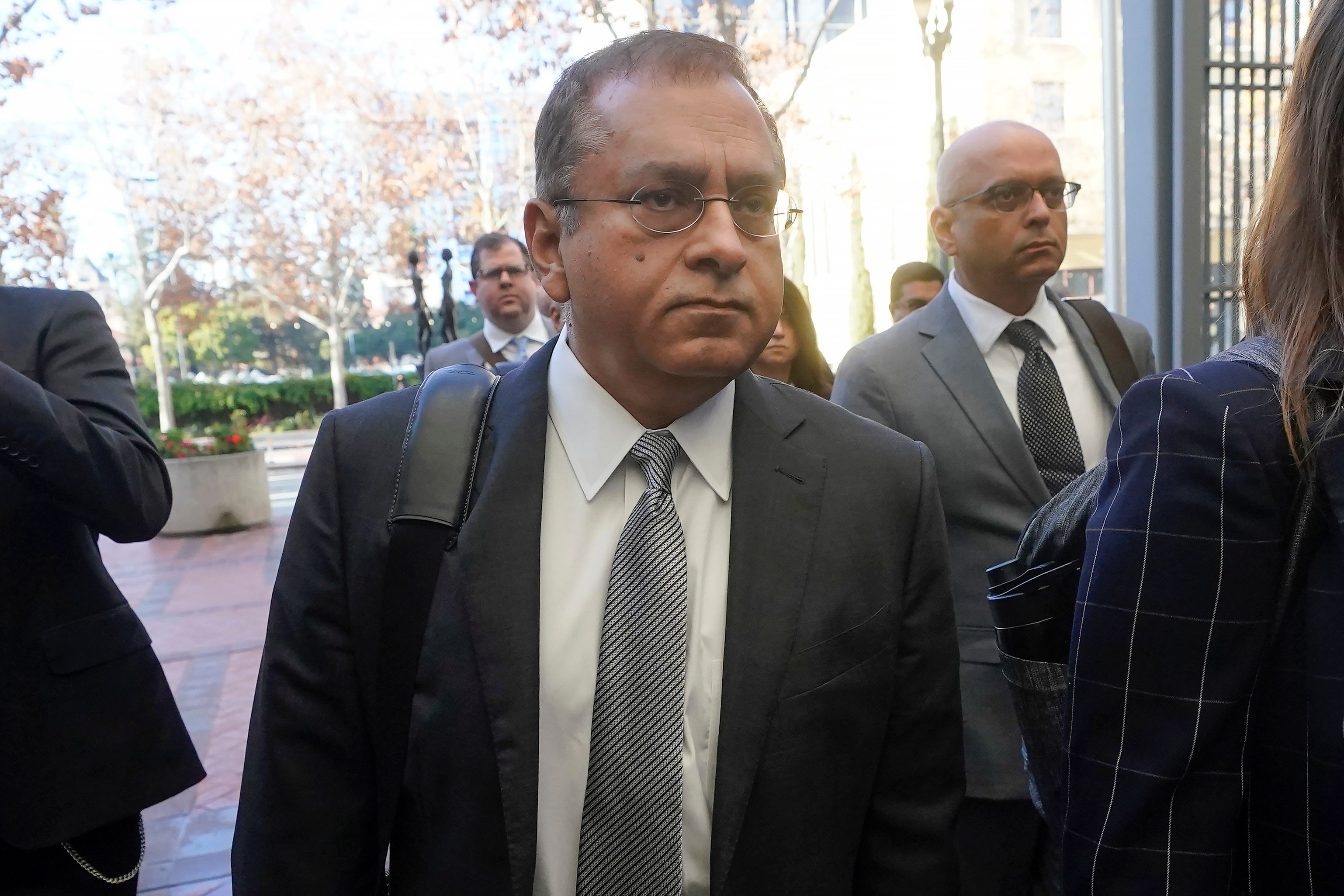 Ramesh ‘Sunny’ Balwani, the former lover and business partner of Theranos CEO Elizabeth Holmes, arrives at federal court last year.