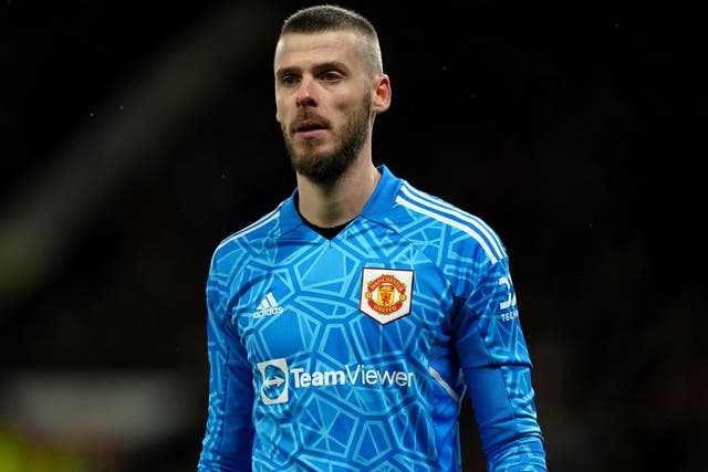 David De Gea has been given the backing of his Manchester United manager Erik ten Hag (Martin Rickett/PA)