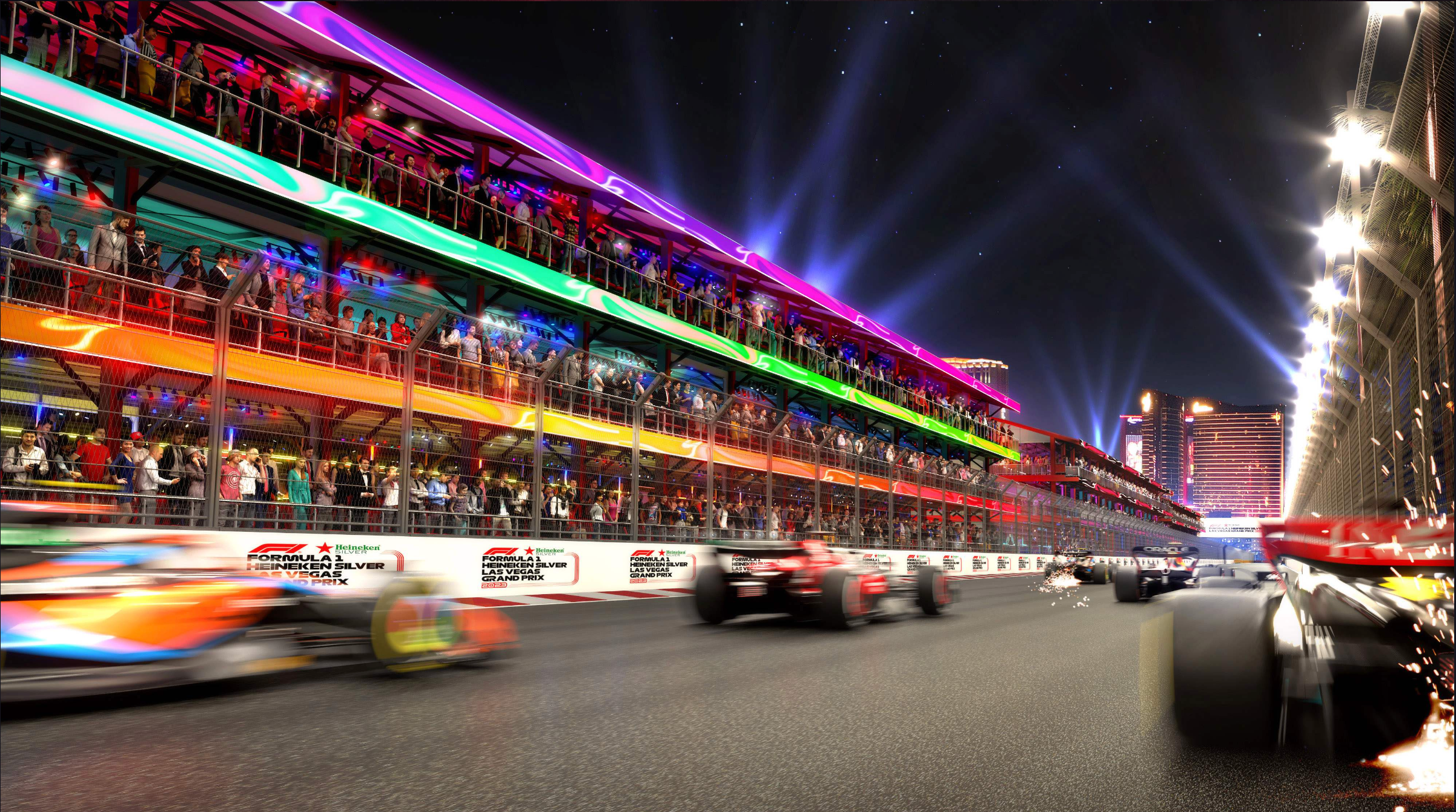 Bright colours and lights will be in full effect for the Saturday night race