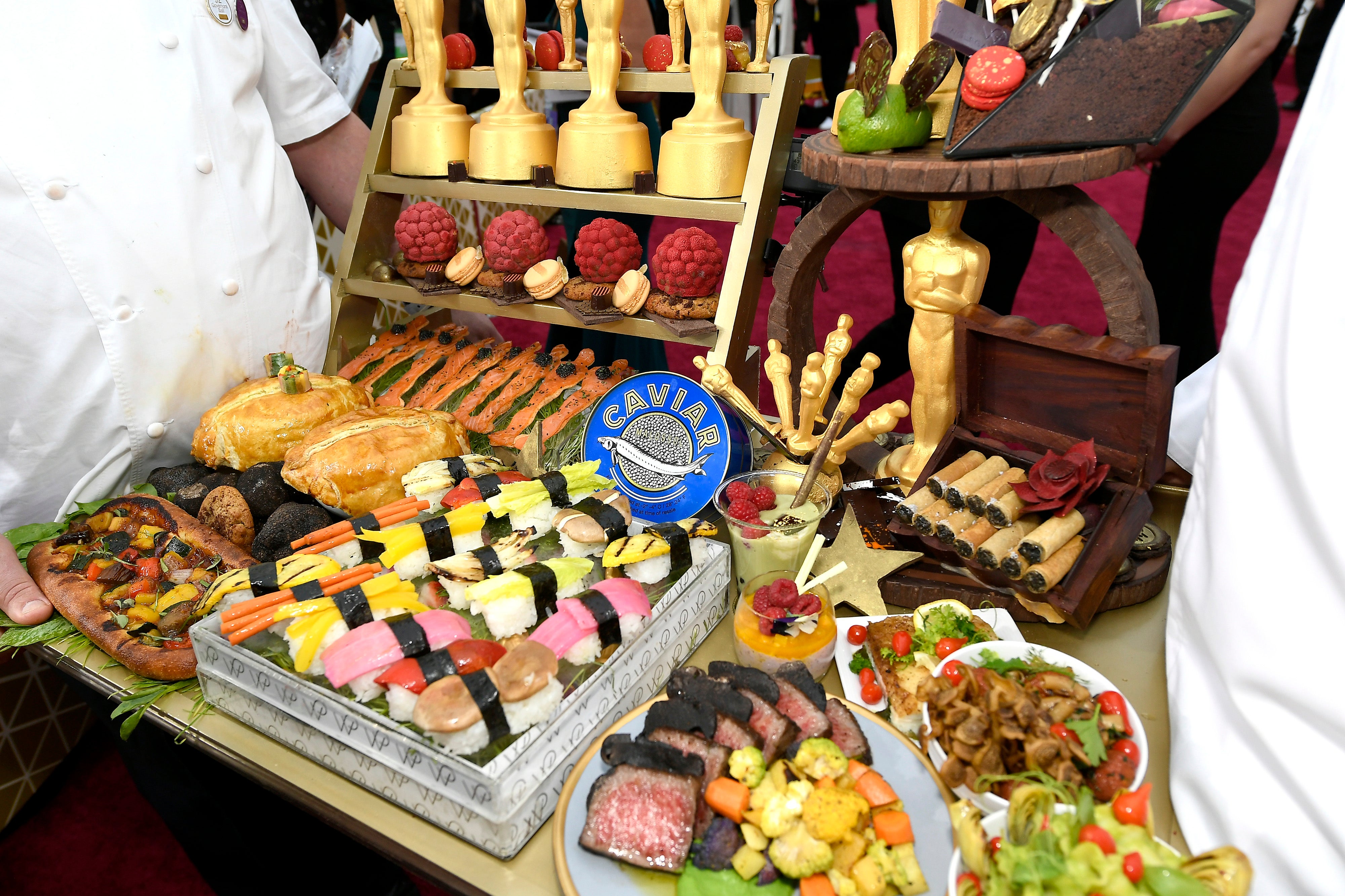 Food by Wolfgang Puck as seen during the 92nd Annual Academy Awards at Hollywood and Highland on February 9, 2020
