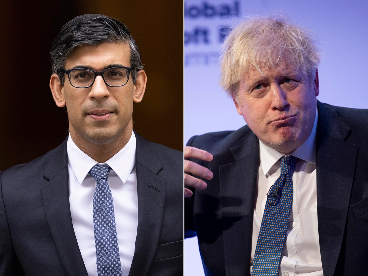 Tory MPs free to decide Boris Johnson’s Partygate fate, says Rishi Sunak