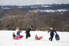 UK weather: Snow and ice warnings still in place but colder temperatures ease