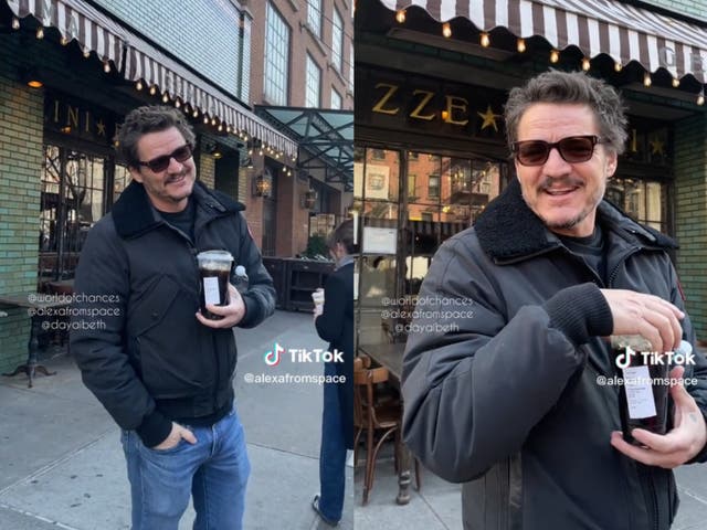 <p>A TikTok user films Pedro Pascal signing autographs as he carried his Starbucks coffee</p>