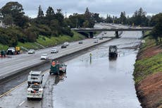 Dramatic video shows ‘Pineapple Express’ barreling into snow-hit California