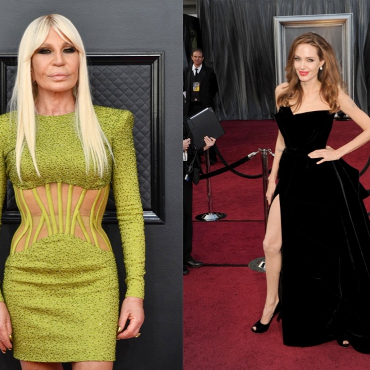 angelina jolie black dress oscars 2012 Angelina Jolie wearing Versace at the 2012 Oscars : r/whatthefrockk