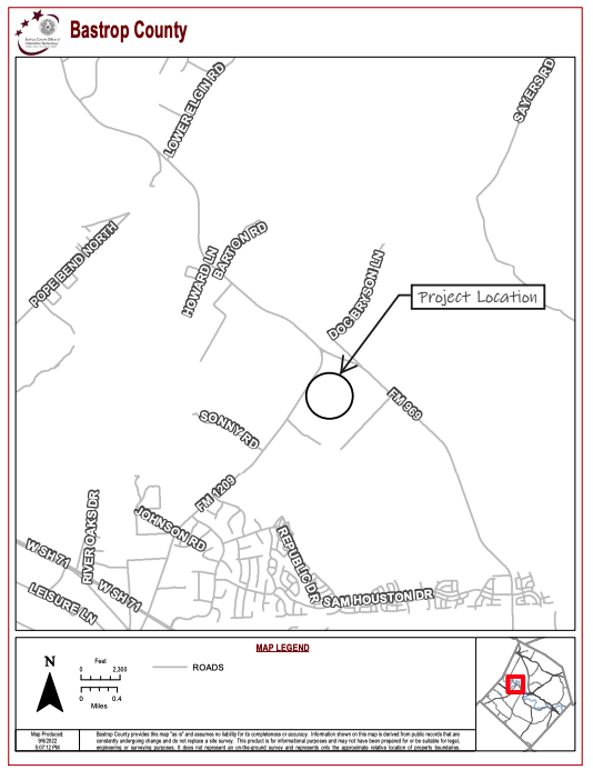 A Bastrop County document shows the ‘Project Amazing’ plans