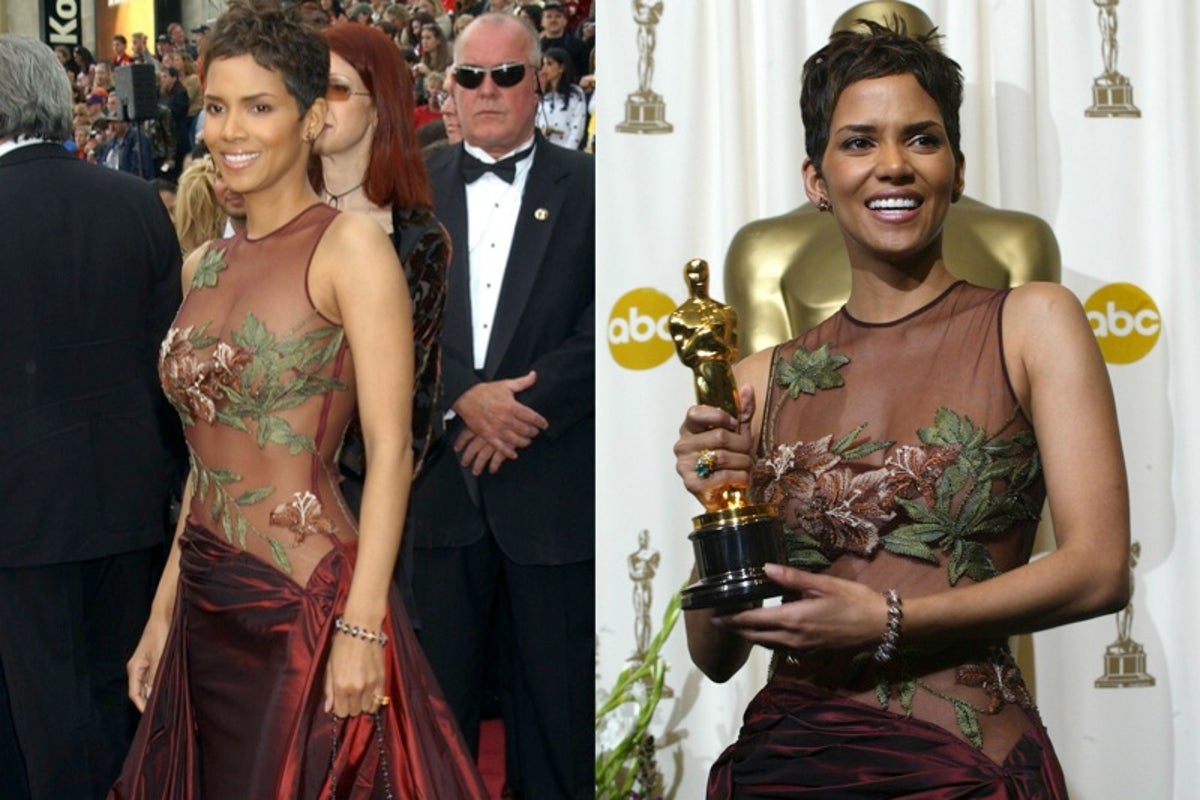 Halle Berry's iconic Oscars dress is on display at Academy Museum of Motion Pictures | The Independent Halle Berry's iconic Oscars dress is on display at Academy Museum of Motion Pictures | The Independent