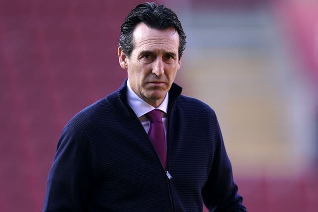 Unai Emery takes his side to West Ham on Sunday (Andrew Matthews/PA)