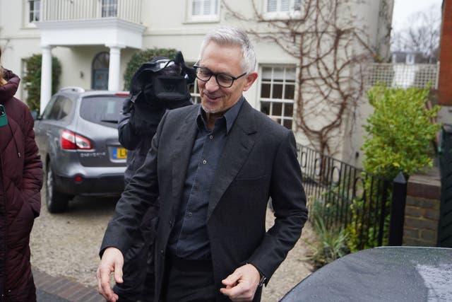 Gary Lineker was told by the BBC to step back from his MOTD hosting duties (James Manning/PA)