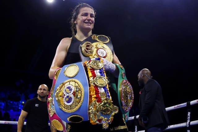 Katie Taylor is the undisputed world lightweight champion (Steve Paston/PA)