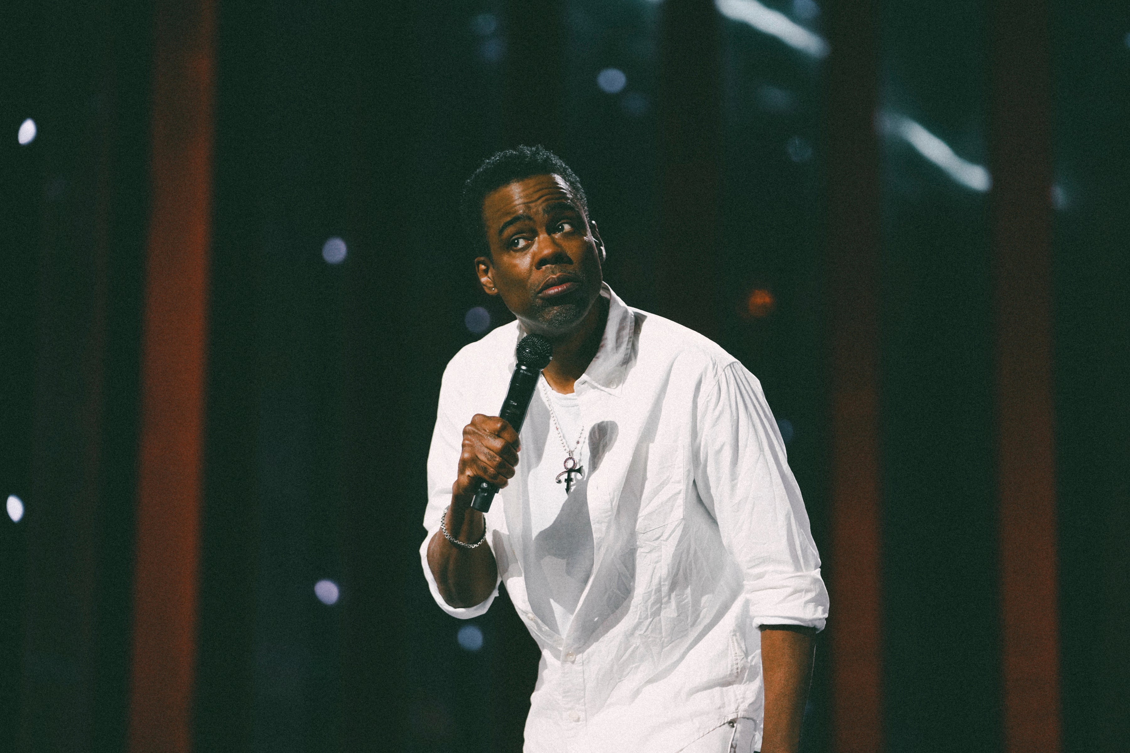Comedian Chris Rock performs stand-up