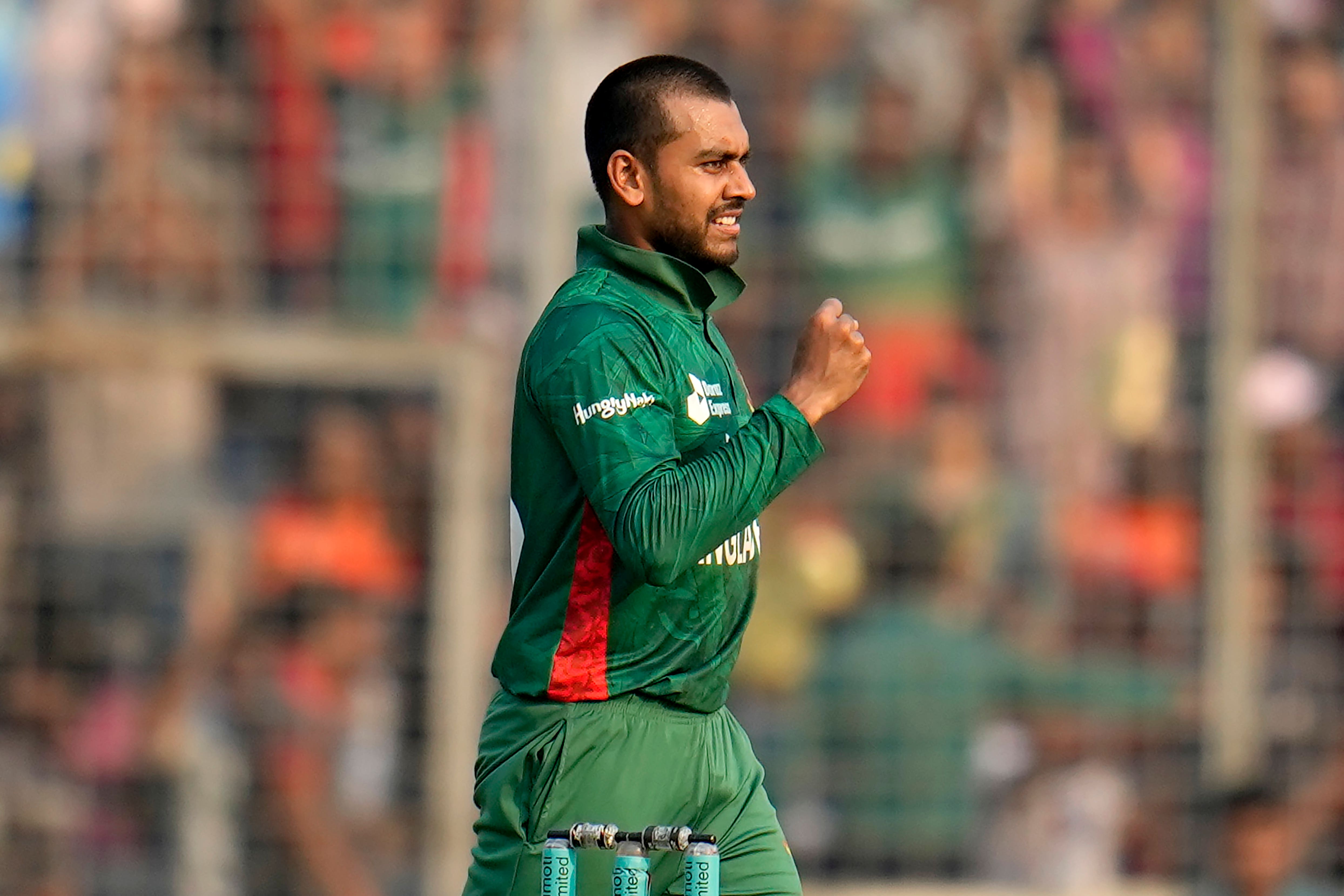 Mehidy Hasan Miraz shone for Bangladesh (Aijaz Rahi/AP)