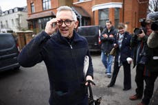 Gary Lineker – live: Talks progress for Match of the Day presenter as BBC chair faces calls to quit