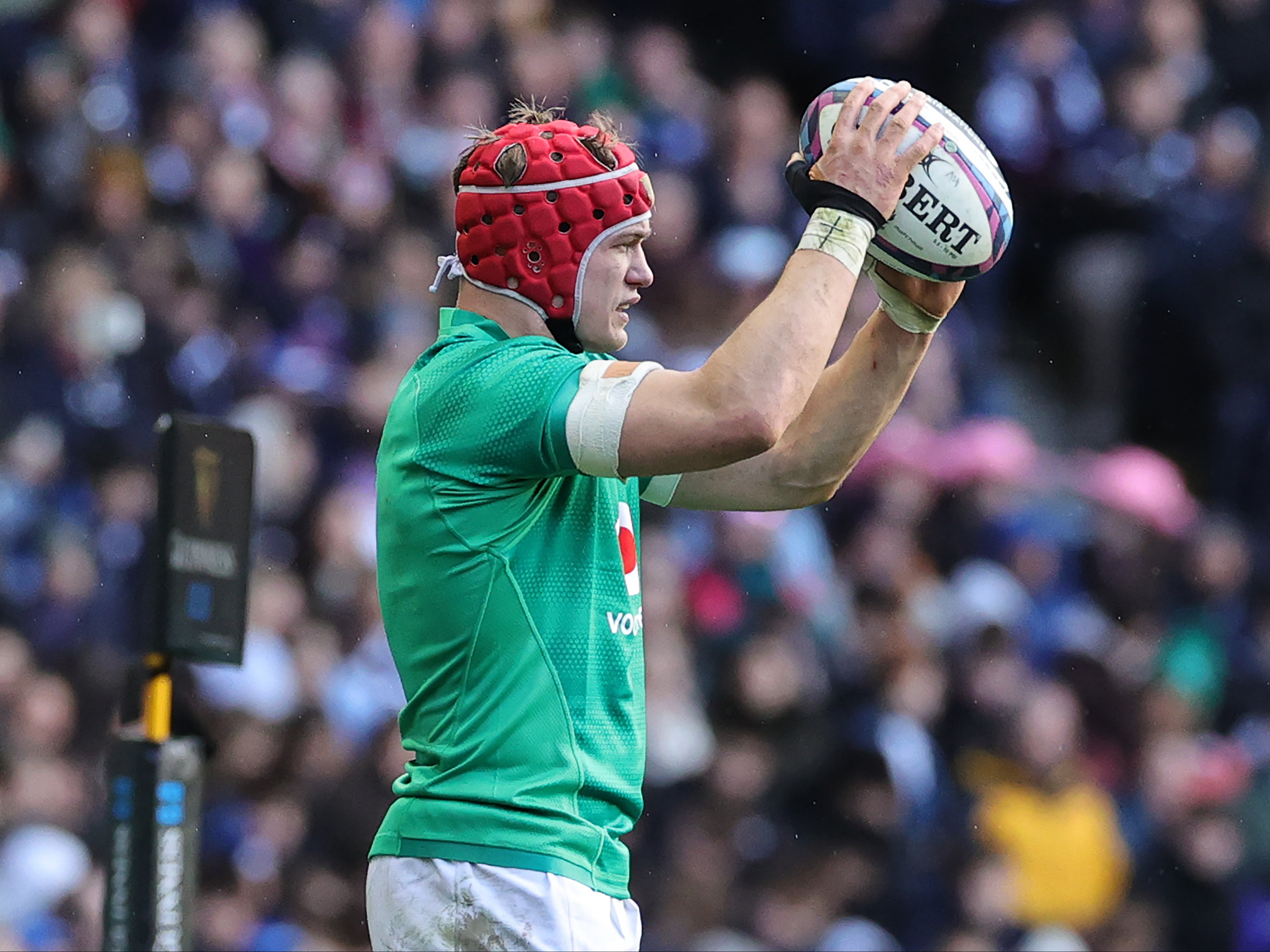 Injuries to both Ireland hookers mean Josh van der Flier has been forced to throw at the lineout