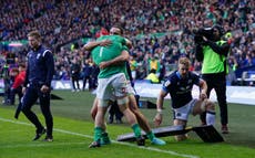 Ireland on brink of Grand Slam after beating Scotland at Murrayfield