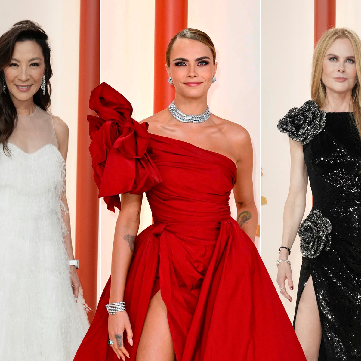The best and boldest 'champagne' carpet looks from the 2023 Oscars | The Independent The best and boldest 'champagne' carpet looks from the 2023 Oscars | The Independent