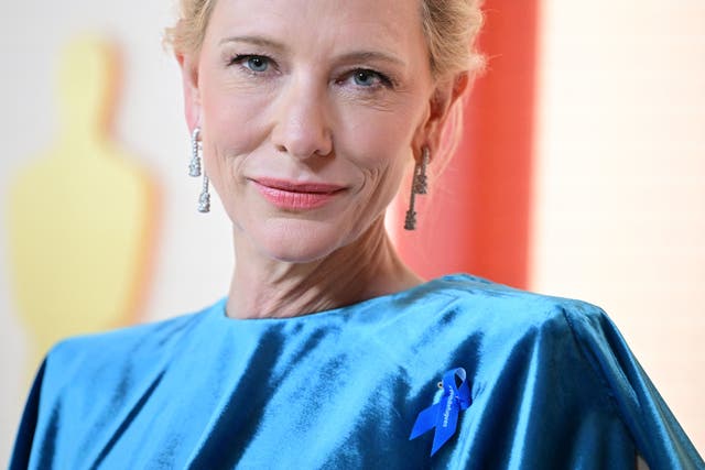 <p>Cate Blanchett attends the 95th Annual Academy Awards at the Dolby Theatre in Hollywood, California on March 12, 2023.</p>