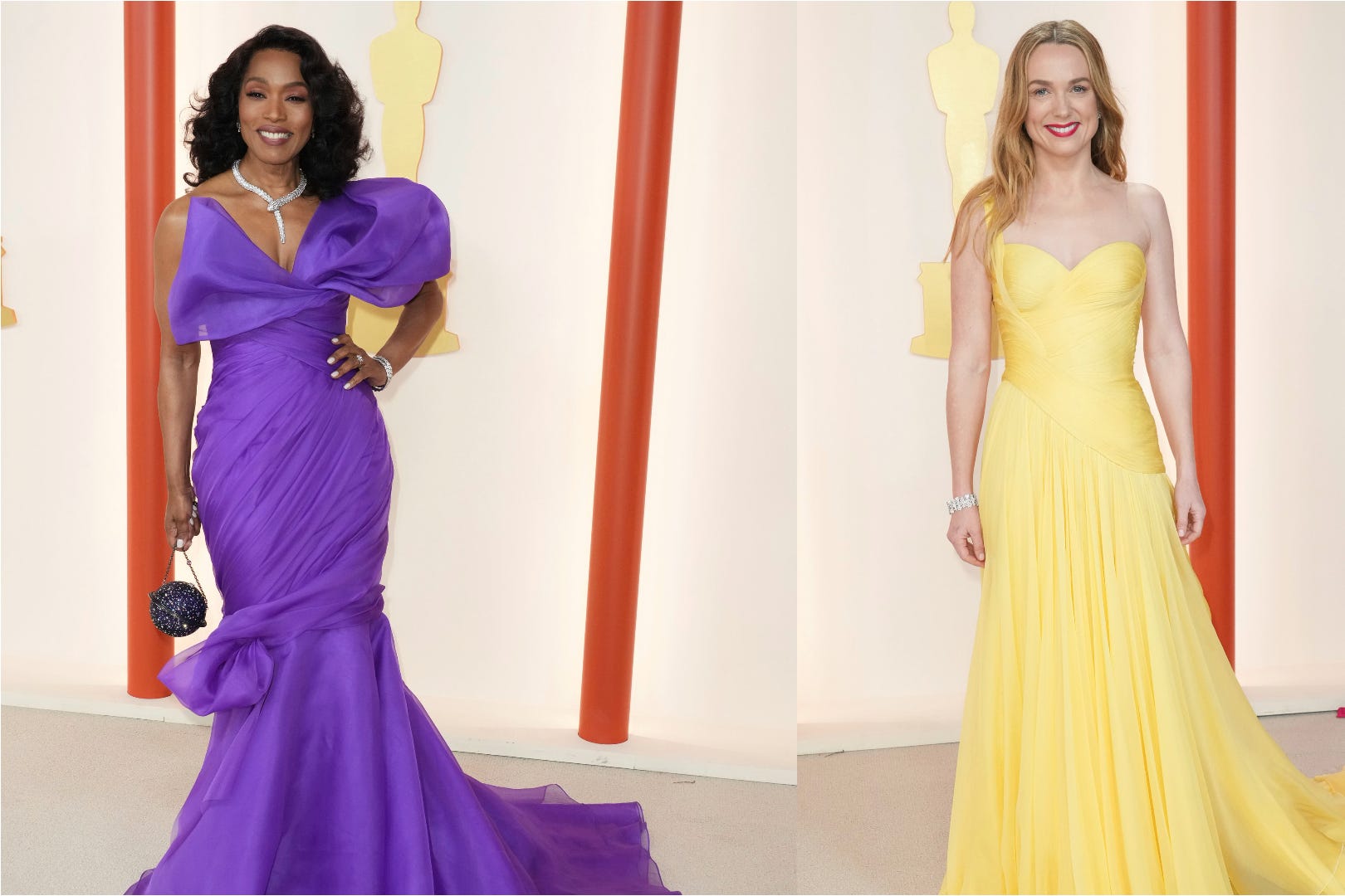 From Angela Bassett To Kerry Condon Bright Colours Dominate Oscars