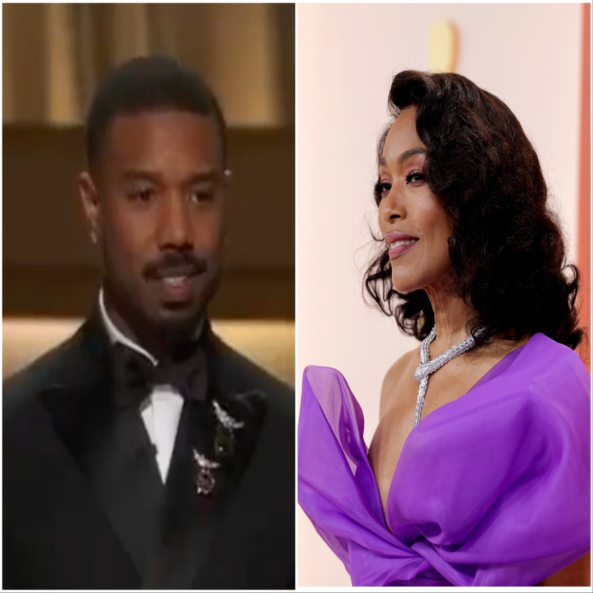 Oscars 2023: Michael B. Jordan Says 'Hey Auntie' to Angela Bassett