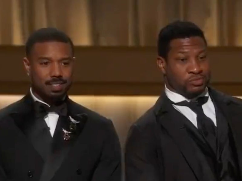 Michael B Jordan says he’s ‘proud’ of Jonathan Majors and would work with him again