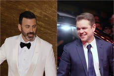 Jimmy Kimmel reignites feud with Matt Damon at the Oscars: He ‘smells like dog medicine’